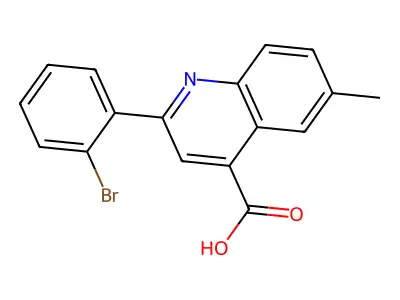 2-(2-Bromophenyl)-6-methylquinoline-4-carboxylic acid structure