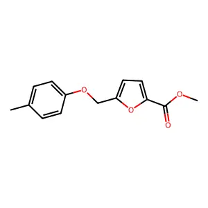 Methyl 5-((4-methylphenoxy)methyl)-2-furancarboxylate structure