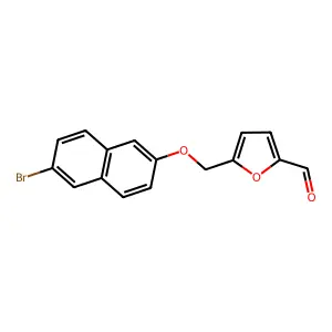 5-(((6-Bromonaphthalen-2-yl)oxy)methyl)furan-2-carbaldehyde structure