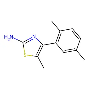 4-(2,5-Dimethylphenyl)-5-methyl-1,3-thiazol-2-amine structure