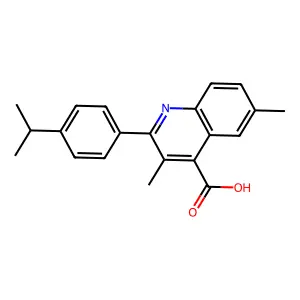2-(4-Isopropylphenyl)-3,6-dimethylquinoline-4-carboxylic acid structure