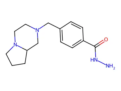 4-(hexahydropyrrolo[1,2-a]pyrazin-2(1H)-ylmethyl)benzohydrazide structure
