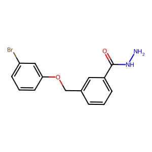3-((3-Bromophenoxy)methyl)benzoic acid hydrazide structure