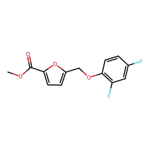 Methyl 5-[(2,4-difluorophenoxy)methyl]furan-2-carboxylate structure