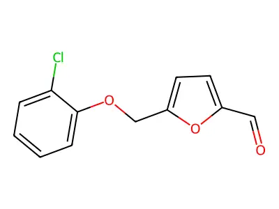 5-[(2-Chlorophenoxy)methyl]-2-furaldehyde structure