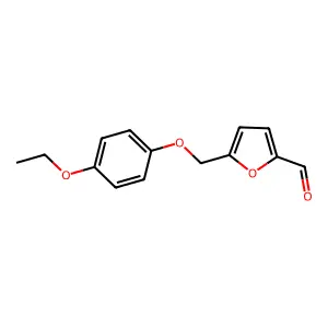 5-((4-Ethoxyphenoxy)methyl)-2-furancarboxaldehyde structure