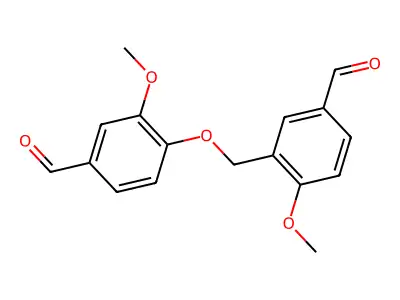 3-[(4-Formyl-2-methoxyphenoxy)methyl]-4-methoxybenzaldehyde structure