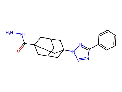 3-(5-Phenyltetrazol-2-yl)adamantane-1-carbohydrazide structure