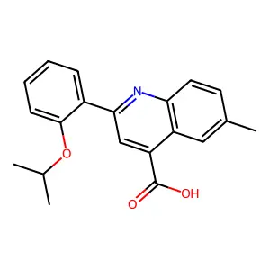 2-(2-Isopropoxyphenyl)-6-methyl-4-quinolinecarboxylic acid structure