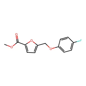 Methyl 5-[(2-chloro-4-fluorophenoxy)methyl]furan-2-carboxylate structure