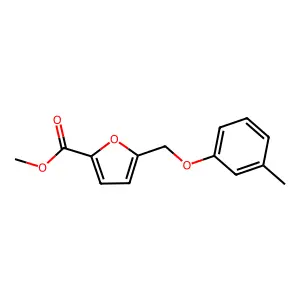 Methyl 5-[(3-methylphenoxy)methyl]furan-2-carboxylate structure