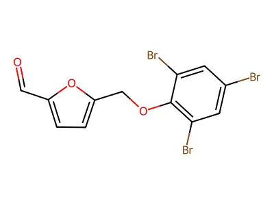 5-((2,4,6-Tribromophenoxy)methyl)furan-2-carbaldehyde structure