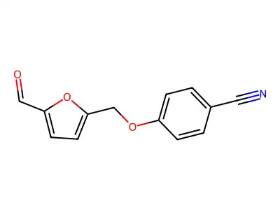 4-[(5-Formyl-2-furyl)methoxy]benzonitrile structure