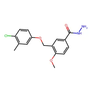 3-[(4-Chloro-3-methylphenoxy)methyl]-4-methoxybenzohydrazide structure