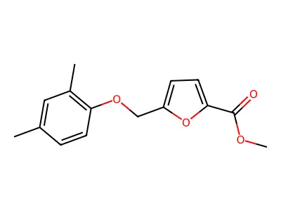Methyl 5-[(2,4-dimethylphenoxy)methyl]furan-2-carboxylate structure