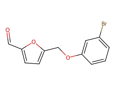 5-[(3-Bromophenoxy)methyl]furan-2-carbaldehyde structure