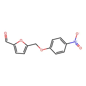 5-[(4-Nitrophenoxy)methyl]-2-furaldehyde structure