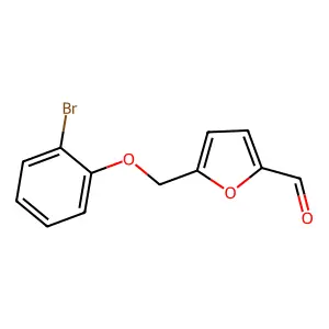 5-((2-Bromophenoxy)methyl)-2-furancarboxaldehyde structure