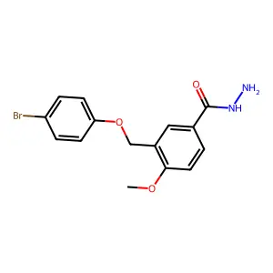 3-[(4-Bromophenoxy)methyl]-4-methoxybenzohydrazide structure