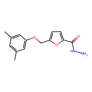 5-[(3,5-Dimethylphenoxy)methyl]-2-furohydrazide structure