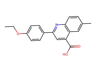 2-(4-Ethoxyphenyl)-6-methylquinoline-4-carboxylic acid structure
