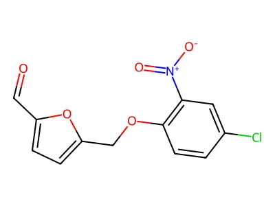 5-[(4-Chloro-2-nitrophenoxy)methyl]-2-furaldehyde structure