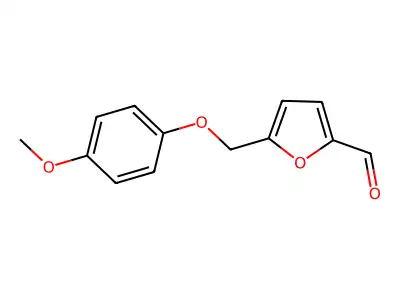 5-[(4-Methoxyphenoxy)methyl]-2-furaldehyde structure