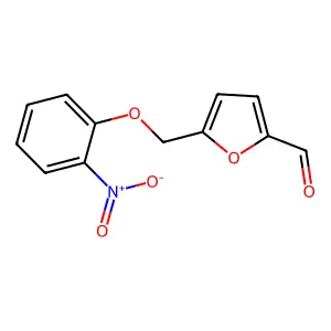 5-[(2-Nitrophenoxy)methyl]furan-2-carbaldehyde structure