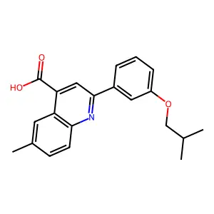 2-(3-Isobutoxyphenyl)-6-methylquinoline-4-carboxylic acid structure