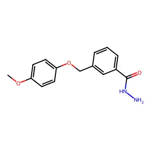 3-[(4-Methoxyphenoxy)methyl]benzohydrazide structure