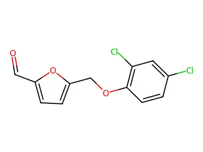 5-[(2,4-Dichlorophenoxy)methyl]furan-2-carbaldehyde structure