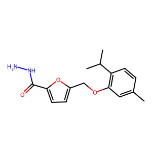 5-[(2-Isopropyl-5-methylphenoxy)methyl]-2-furohydrazide structure
