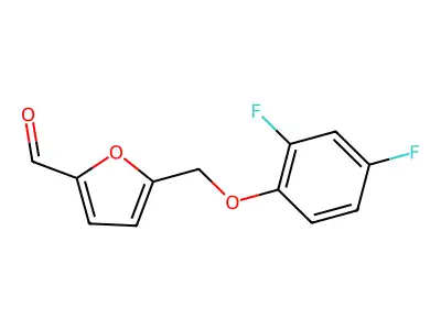 5-[(2,4-Difluorophenoxy)methyl]furan-2-carbaldehyde structure
