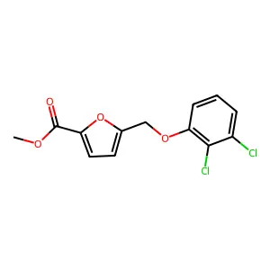 Methyl 5-[(2,3-dichlorophenoxy)methyl]furan-2-carboxylate structure