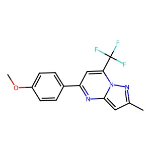 5-(4-Methoxyphenyl)-2-methyl-7-(trifluoromethyl)pyrazolo[1,5-a]pyrimidine structure