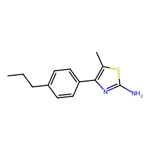 5-Methyl-4-(4-propylphenyl)-1,3-thiazol-2-amine structure