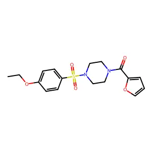 1-[(4-Ethoxyphenyl)sulfonyl]-4-(2-furoyl)piperazine structure