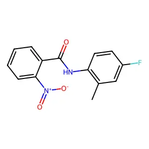 N-(4-fluoro-2-methylphenyl)-2-nitrobenzamide structure