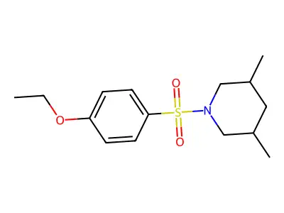 1-[(4-Ethoxyphenyl)sulfonyl]-3,5-dimethylpiperidine structure
