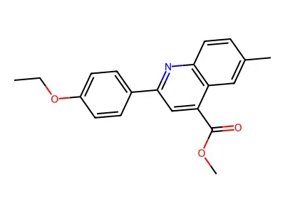 Methyl 2-(4-ethoxyphenyl)-6-methylquinoline-4-carboxylate structure