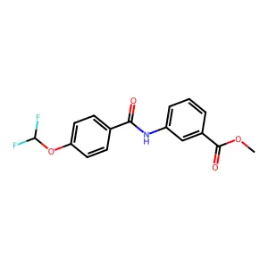 Methyl 3-{[4-(difluoromethoxy)benzoyl]amino}benzoate structure