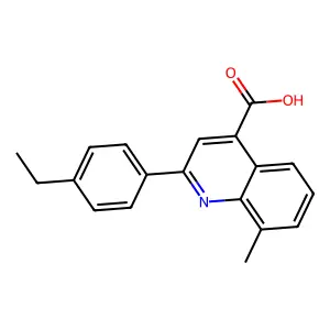 2-(4-Ethylphenyl)-8-methylquinoline-4-carboxylic acid structure