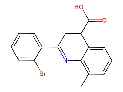 2-(2-Bromophenyl)-8-methylquinoline-4-carboxylic acid structure