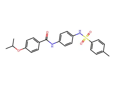 N-[4-[(4-methylphenyl)sulfonylamino]phenyl]-4-propan-2-yloxybenzamide structure