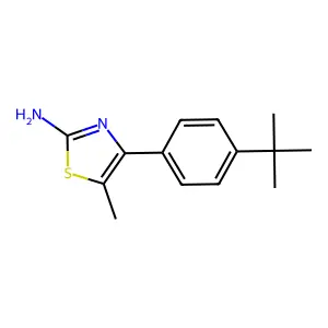 4-(4-Tert-butylphenyl)-5-methyl-1,3-thiazol-2-amine structure