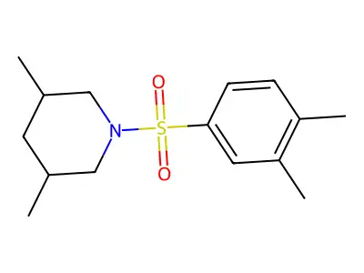 1-[(3,4-Dimethylphenyl)sulfonyl]-3,5-dimethylpiperidine structure
