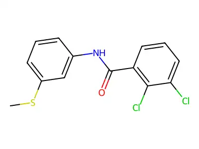 2,3-dichloro-N-(3-methylsulfanylphenyl)benzamide structure