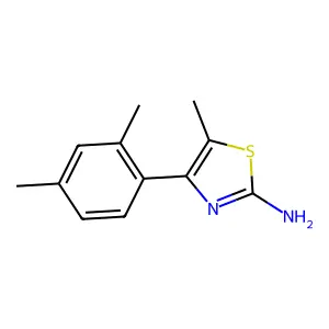 4-(2,4-Dimethylphenyl)-5-methyl-1,3-thiazol-2-amine structure