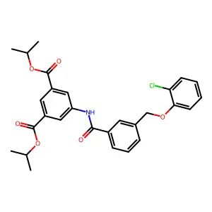 Diisopropyl 5-({3-[(2-chlorophenoxy)methyl]benzoyl}amino)isophthalate structure
