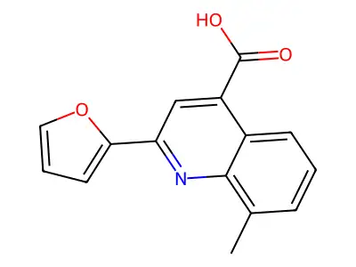 2-(2-Furyl)-8-methylquinoline-4-carboxylic acid structure
